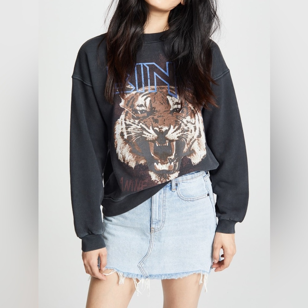 Anine Bing tiger sweatshirt size S